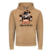 Vintage Camel baseball life messy bun Vintage Hoodie - Zillion Design Studio