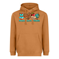 Meerkat peace love teach Heavyweight Hoodie - NancyCooperArtShop
