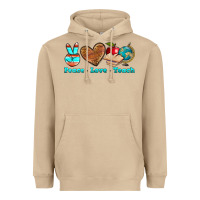 Mushroom peace love teach Heavyweight Hoodie - NancyCooperArtShop