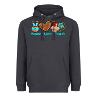 Smoke peace love teach Heavyweight Hoodie - NancyCooperArtShop