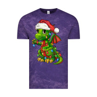 Cloud Purple Christmas Cute Dragon Vintage Tee - FaDigitalArtStudio