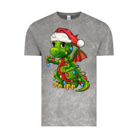Cloud Rock Christmas Cute Dragon Vintage Tee - FaDigitalArtStudio