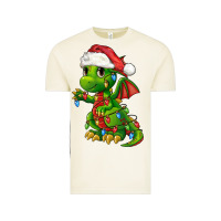 Vintage Arctic Christmas Cute Dragon Vintage Tee - FaDigitalArtStudio