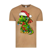 Christmas Cute Dragon Vintage Tee | Teevron