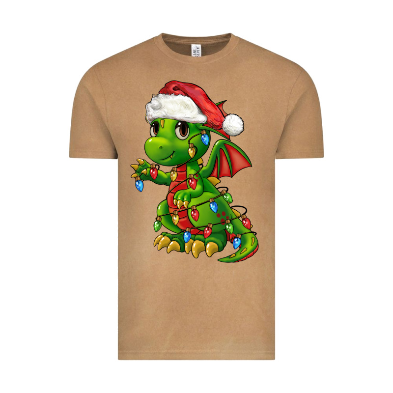 Christmas Cute Dragon Vintage Tee by FaDigitalArtStudio | Teevron