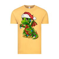 Vintage Mustard Christmas Cute Dragon Vintage Tee - FaDigitalArtStudio