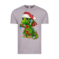 Vintage Zinc Christmas Cute Dragon Vintage Tee - FaDigitalArtStudio