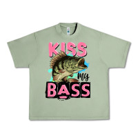 Oil Green kiss my bass Urban Heavy Tee - JahusDesignShop