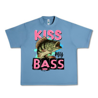 Pebble Blue kiss my bass Urban Heavy Tee - JahusDesignShop