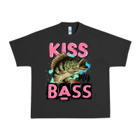 Pigment Black kiss my bass Urban Heavy Tee - JahusDesignShop