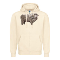 Sandshell rambouillet sheep Zipper Hoodie - LillyAllenDesigns