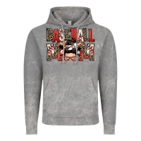 Cloud Rock baseball mom messy bun Vintage Hoodie - Zillion Design Studio