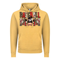 Baseball Mom Messy Bun Vintage Hoodie | Teevron