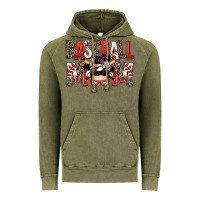 Vintage Olive baseball mom messy bun Vintage Hoodie - Zillion Design Studio