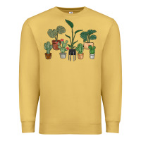 Antique Gold just one more plant Premium Sweatshirt - MaliasSmallBusiness