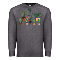 Charcoal Heather just one more plant Premium Sweatshirt - MaliasSmallBusiness