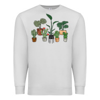 Dove Grey just one more plant Premium Sweatshirt - MaliasSmallBusiness