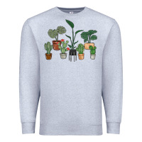 Heather Grey just one more plant Premium Sweatshirt - MaliasSmallBusiness