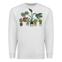 Oatmeal Heather just one more plant Premium Sweatshirt - MaliasSmallBusiness