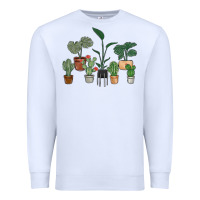 White just one more plant Premium Sweatshirt - MaliasSmallBusiness