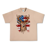Burro deer american flag Urban Heavy Tee - JahusDesignShop