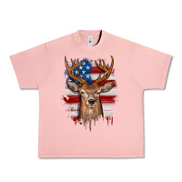 Salmon deer american flag Urban Heavy Tee - JahusDesignShop