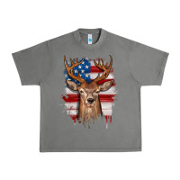Tornado deer american flag Urban Heavy Tee - JahusDesignShop