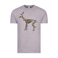 Vintage Zinc christmas deer skeleton Vintage Tee - FaDigitalArtStudio