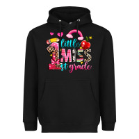 Black little miss first grade Heavyweight Hoodie - NancyCooperArtShop