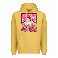 Antique Gold pink Christmas junkie Santa Claus Premium Hoodie - Jasminsmagicworld