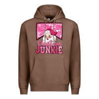 Chestnut pink Christmas junkie Santa Claus Premium Hoodie - Jasminsmagicworld