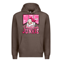Coffee pink Christmas junkie Santa Claus Premium Hoodie - Jasminsmagicworld