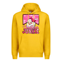 Lemon pink Christmas junkie Santa Claus Premium Hoodie - Jasminsmagicworld