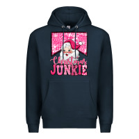 Navy pink Christmas junkie Santa Claus Premium Hoodie - Jasminsmagicworld