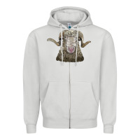 Dove Grey rambouillet sheep head Zipper Hoodie - LillyAllenDesigns