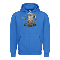 True Royal rambouillet sheep head Zipper Hoodie - LillyAllenDesigns