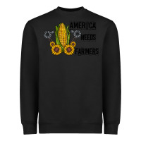 Black america needs farmers Heavyweight Sweatshirt - CowhideDigitalArt