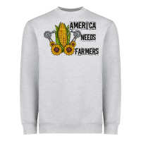 America Needs Farmers Heavyweight Sweatshirt | Teevron