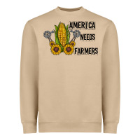 Mushroom america needs farmers Heavyweight Sweatshirt - CowhideDigitalArt