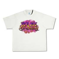 Pistachio it's my birthday Urban Heavy Tee - AdoDesignShop