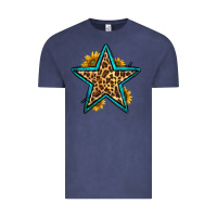 Vintage Denim western leopard star Vintage Tee - HRA Design Shop