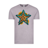 Vintage Zinc western leopard star Vintage Tee - HRA Design Shop