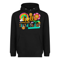Black hello sixth grade Heavyweight Hoodie - NancyCooperArtShop