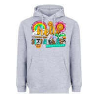 Heather Grey hello sixth grade Heavyweight Hoodie - NancyCooperArtShop