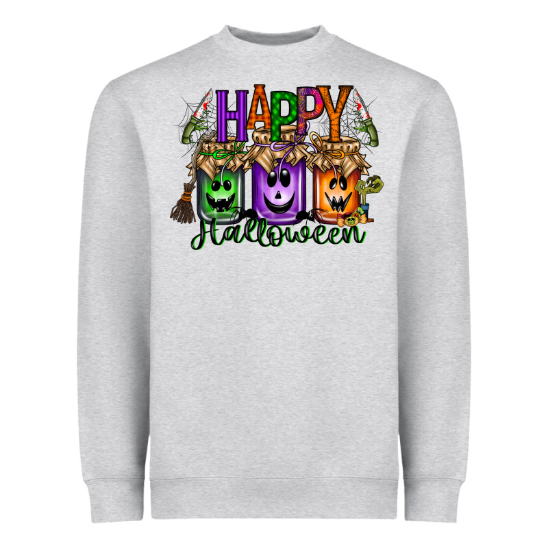 Happy Halloween Jar Heavyweight Sweatshirt by RacoonDesign | Teevron