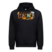 Black Fall Teacher Urban Hoodie - NancyCooperArtShop