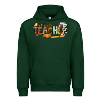 Foreset Green Fall Teacher Urban Hoodie - NancyCooperArtShop