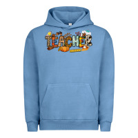 Pigment Pebble Blue Fall Teacher Urban Hoodie - NancyCooperArtShop