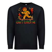 Black gingerbread cant catch me Premium Sweatshirt - MaliasSmallBusiness