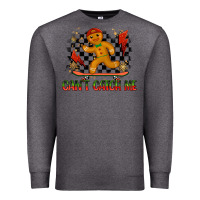 Charcoal Heather gingerbread cant catch me Premium Sweatshirt - MaliasSmallBusiness